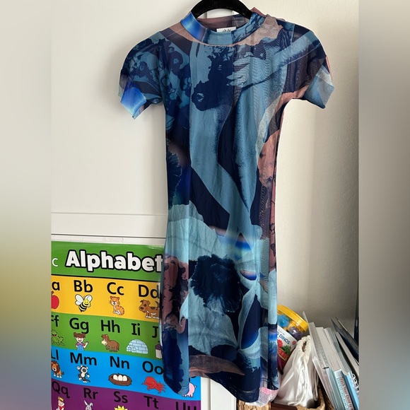 With Jean Sami Dress in Orchid Morphology print - Picture 4 of 6